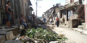 town full of makeshift homes