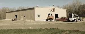 Warehouse being built