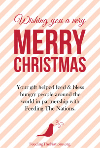 Feeding the Nations Wishing You A very merry Christmas