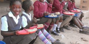 Zambia Boys Eating