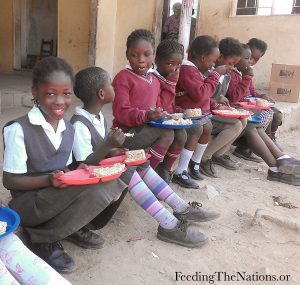 Zambia Boys Eating