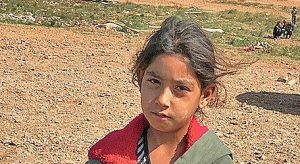 Refugee Girl in Greece